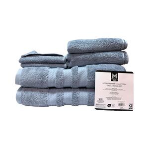 Blue Crest - Member's Mark Hotel Premier Collection 6-Piece Cotton Bathroom Towe